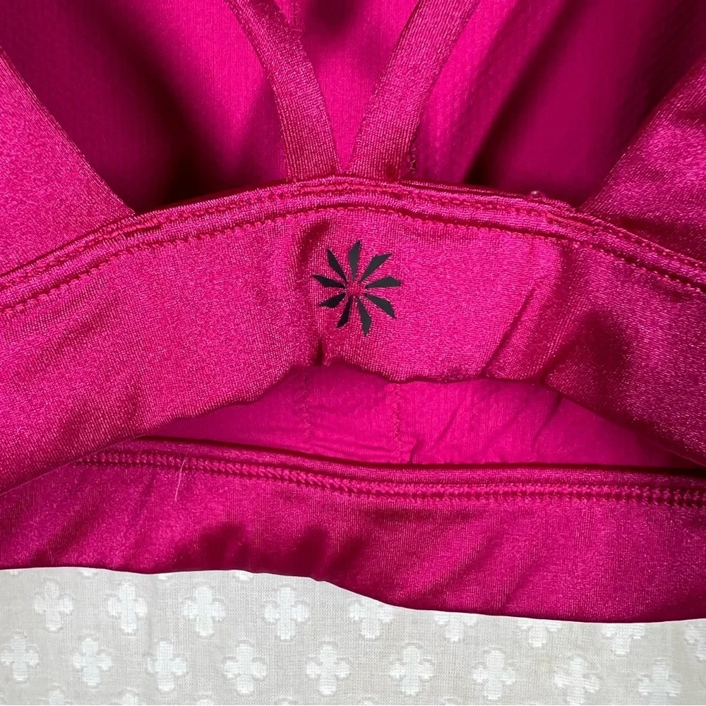 Athleta Fuchsia Pink Strappy‎ Sports Bra
